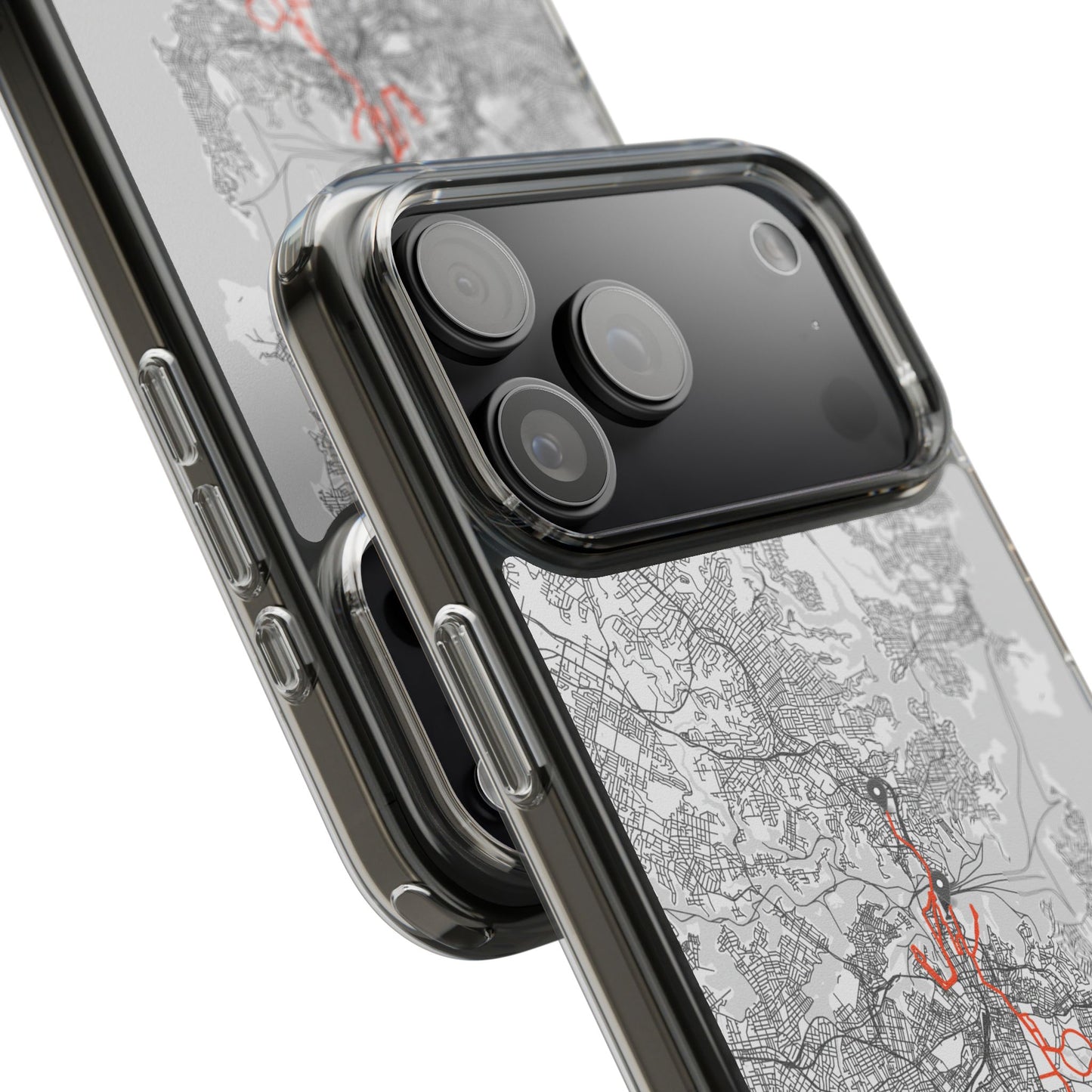 Sydney Marathon Route Clear Impact-Resistant Phone Case