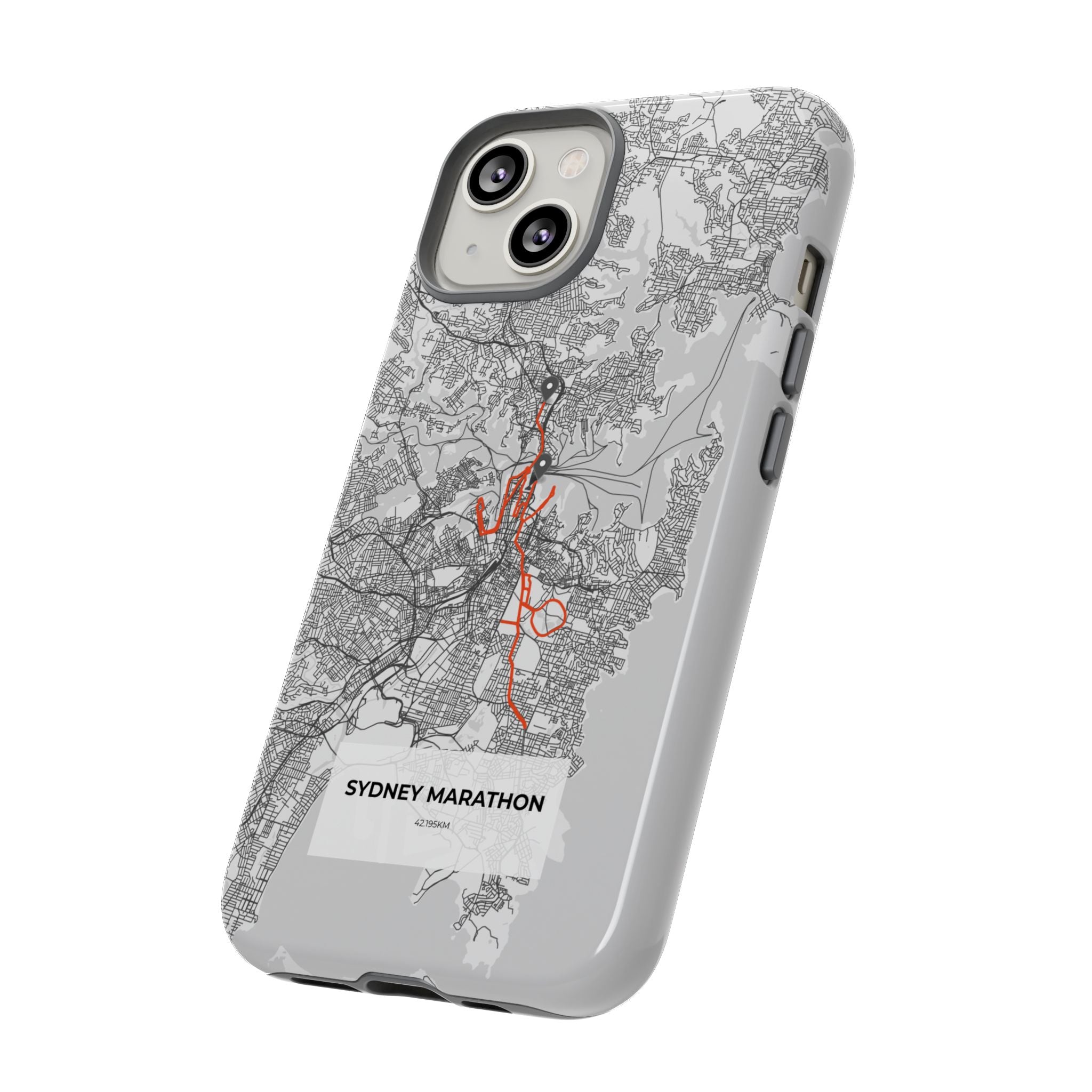Sydney Marathon Route Tough Phone Case