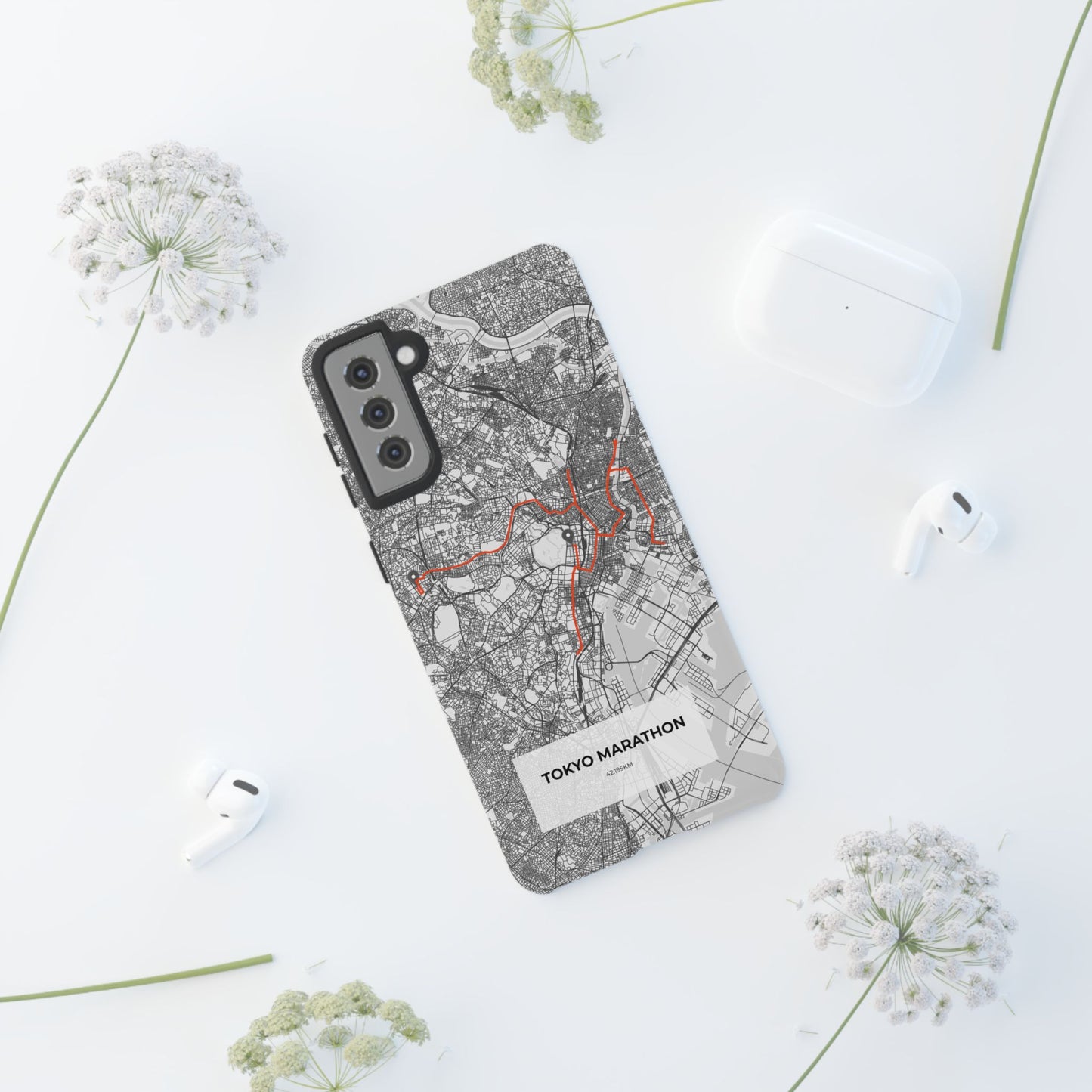 Tokyo Marathon Route Tough Phone Case