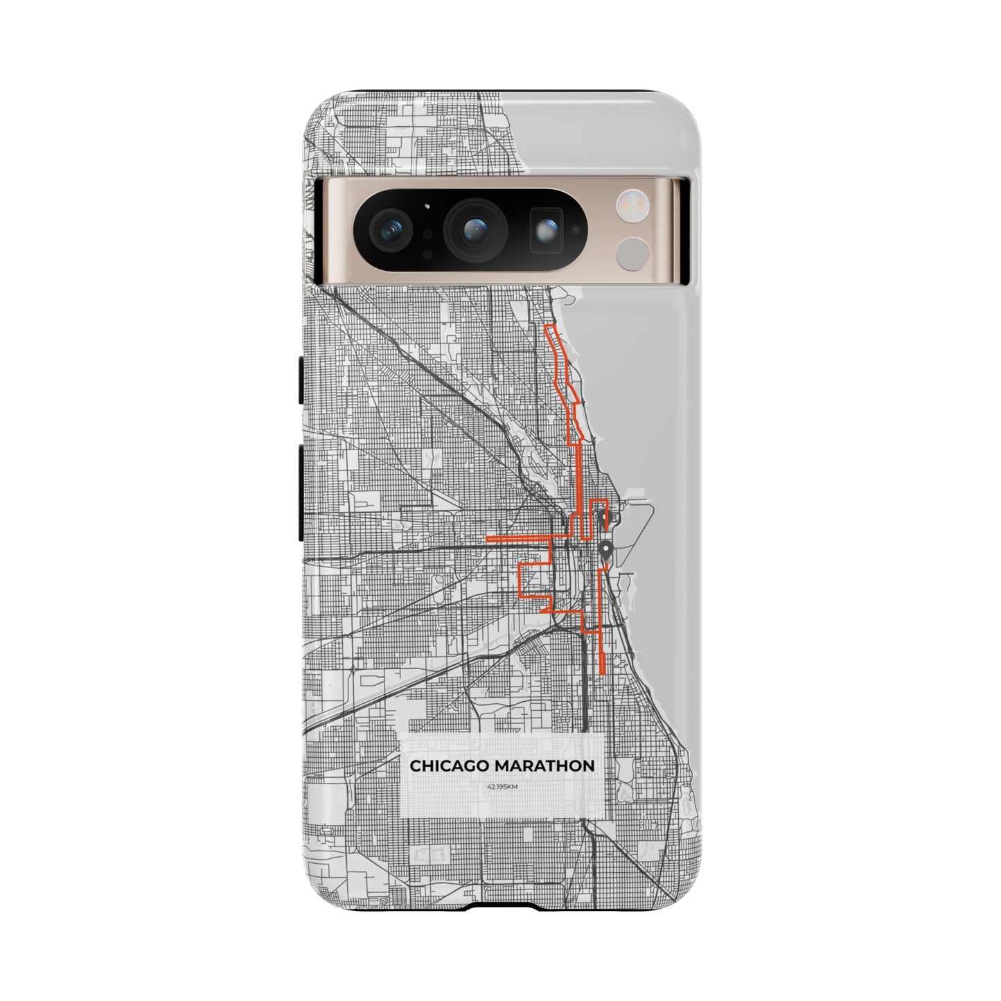 Chicago Marathon Route Tough Phone Case