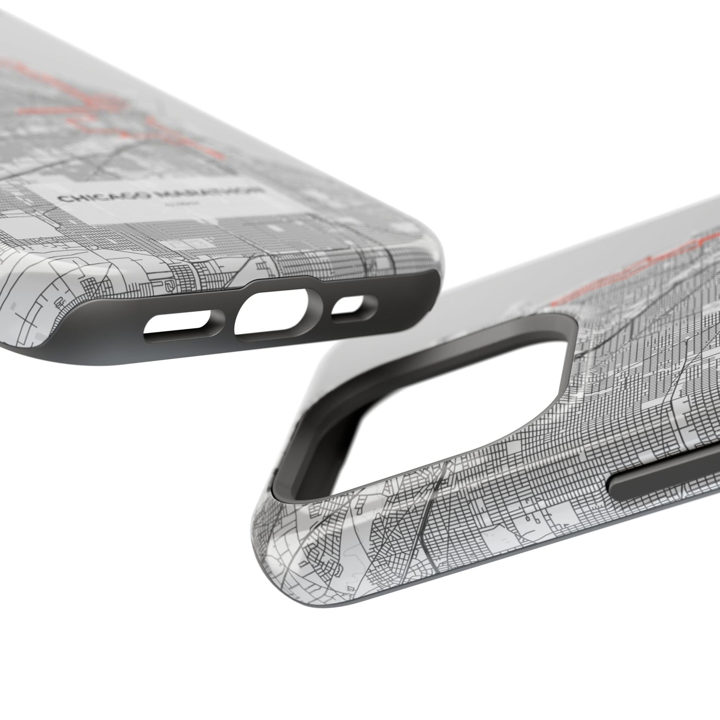 Chicago Marathon Route Magnetic Impact-Resistant Phone Case