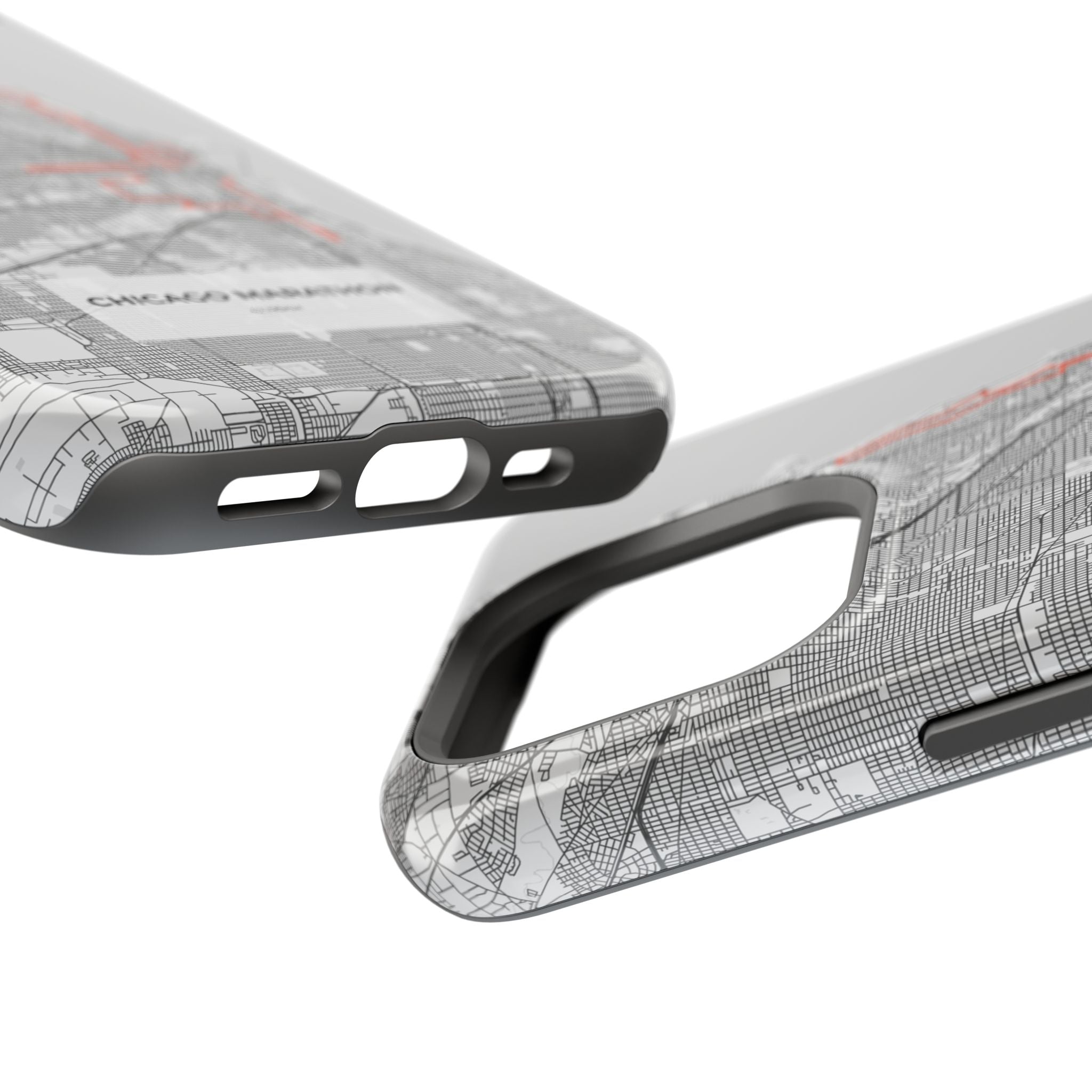Chicago Marathon Route Magnetic Impact-Resistant Phone Case