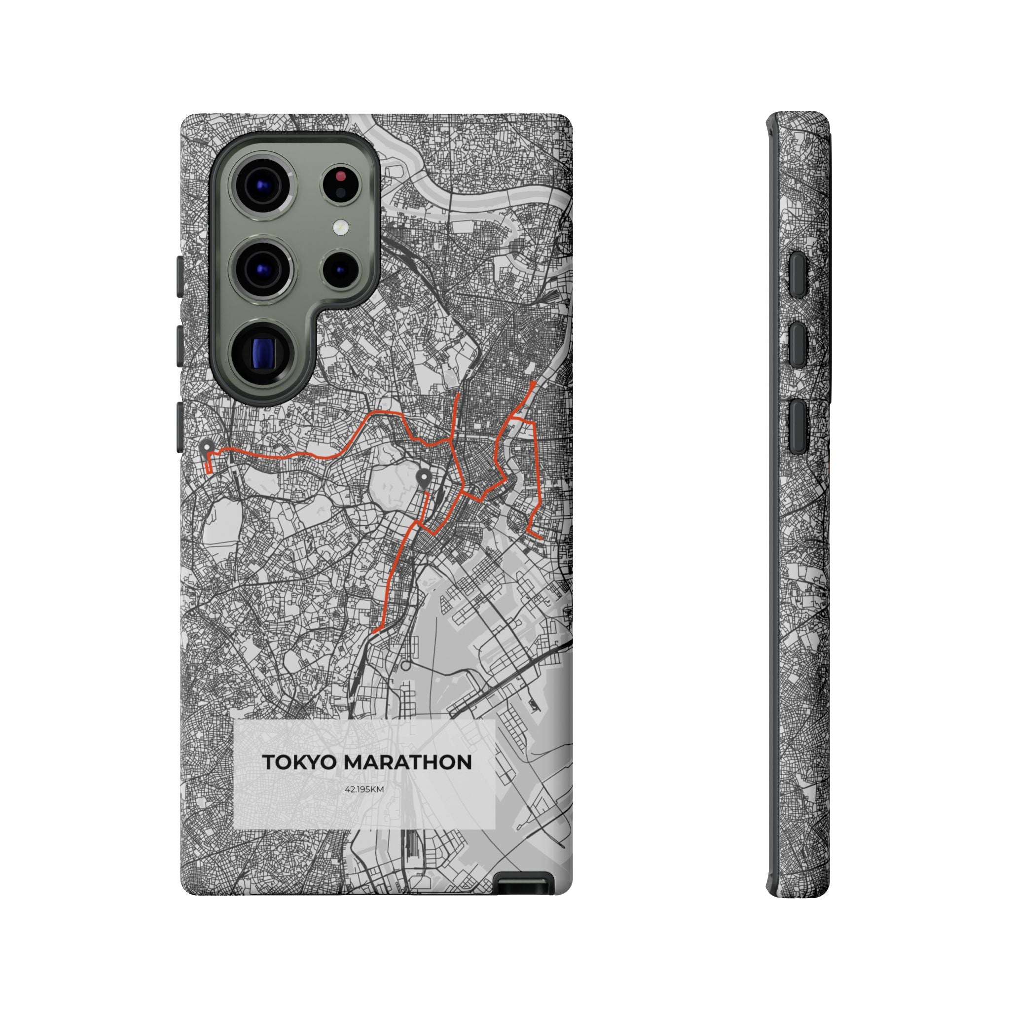 Tokyo Marathon Route Tough Phone Case