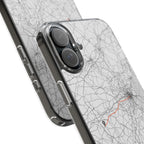 Boston Marathon Route Clear Impact-Resistant Phone Case