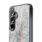 New York Marathon Route Clear Impact-Resistant Phone Case