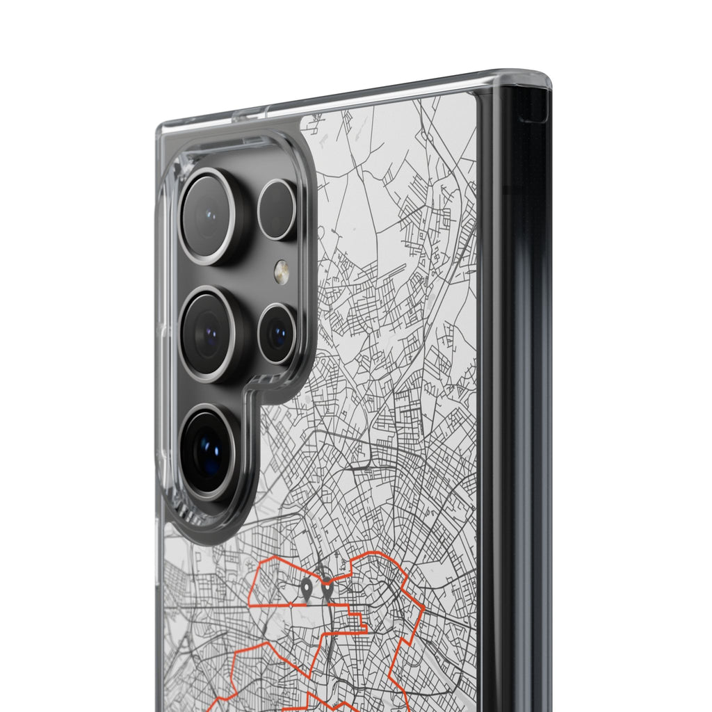 Berlin Marathon Route Clear Impact-Resistant Phone Case