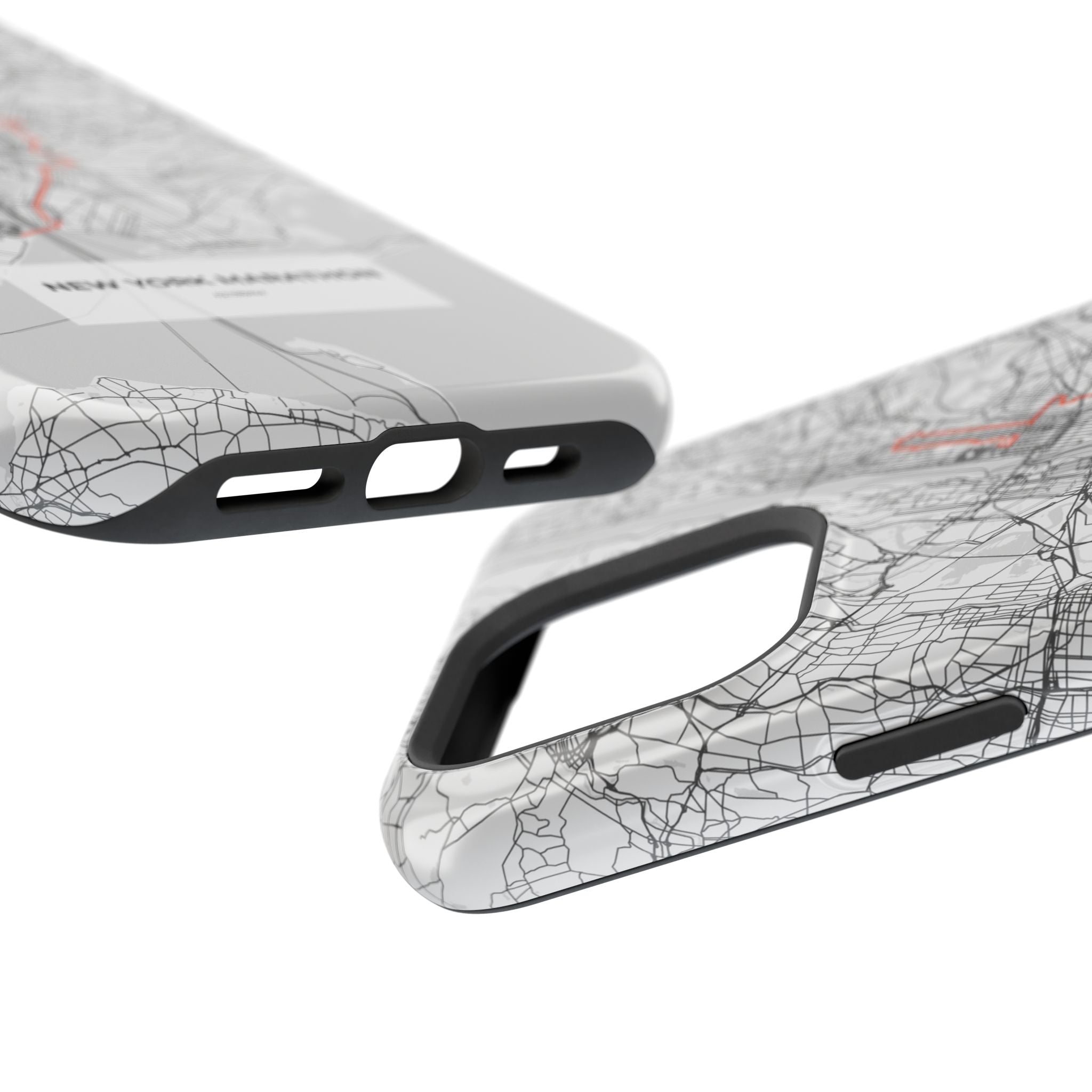 New York Marathon Route Magnetic Impact-Resistant Phone Case