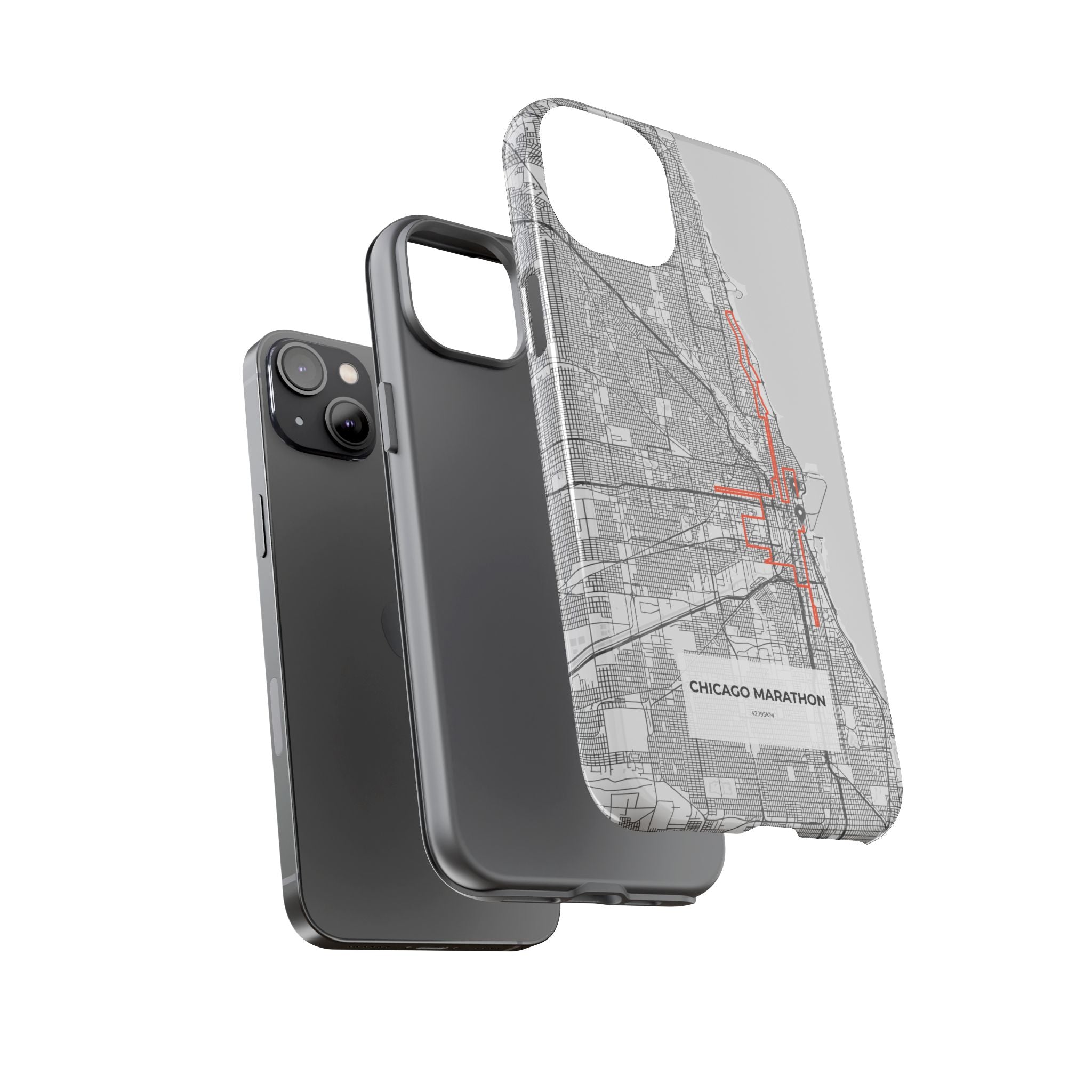 Chicago Marathon Route Tough Phone Case