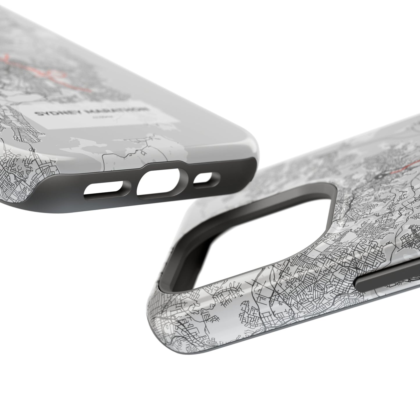 Sydney Marathon Route Magnetic Impact-Resistant Phone Case