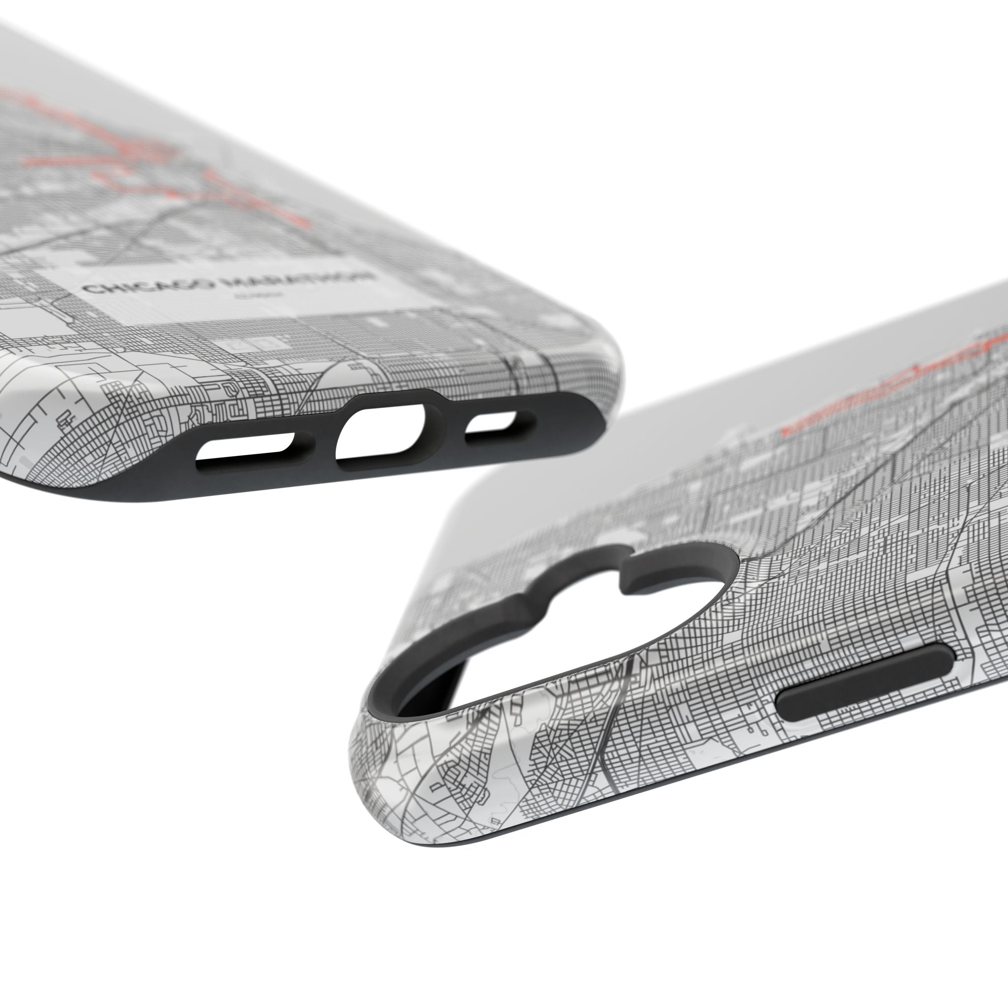 Chicago Marathon Route Magnetic Impact-Resistant Phone Case