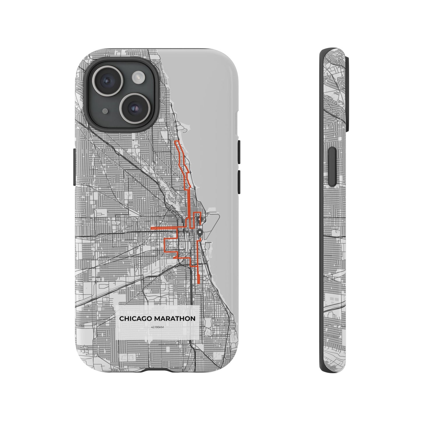 Chicago Marathon Route Tough Phone Case
