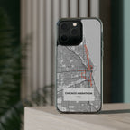 Chicago Marathon Route Clear Impact-Resistant Phone Case
