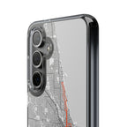 Chicago Marathon Route Clear Impact-Resistant Phone Case