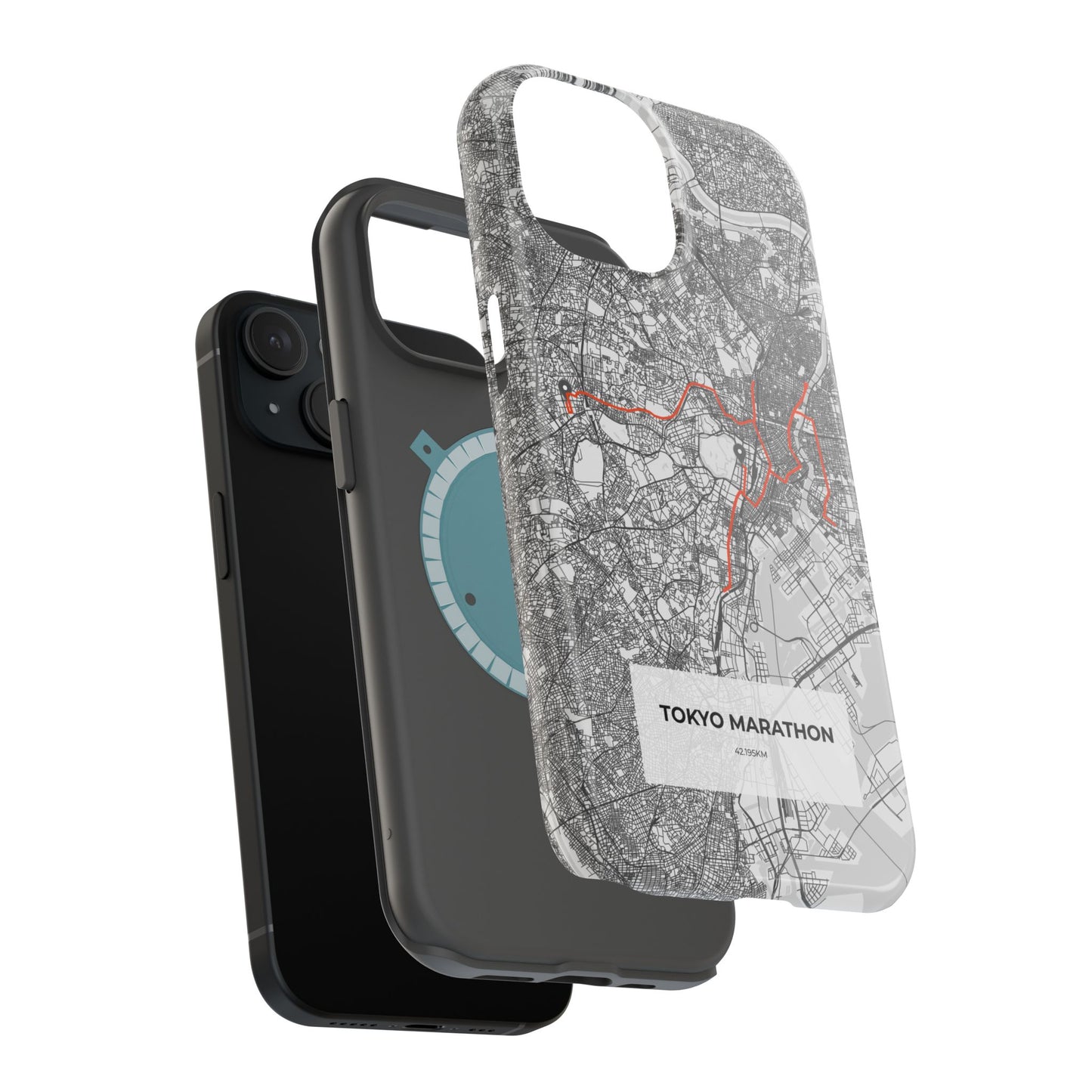 Tokyo Marathon Route Magnetic Impact-Resistant Phone Case