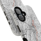 New York Marathon Route Magnetic Impact-Resistant Phone Case