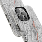 New York Marathon Route Magnetic Impact-Resistant Phone Case
