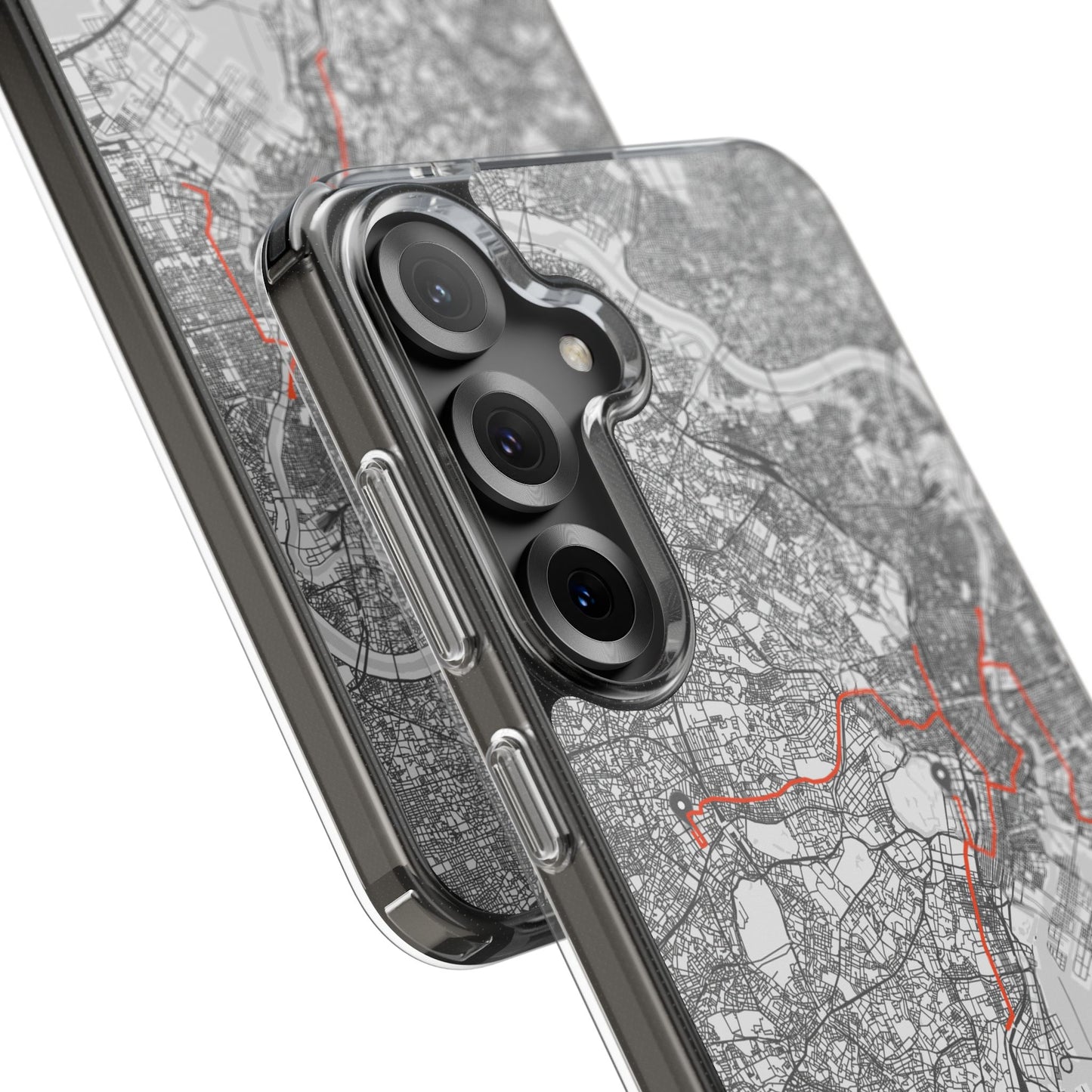 Tokyo Marathon Route Clear Impact-Resistant Phone Case
