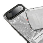 Chicago Marathon Route Clear Impact-Resistant Phone Case