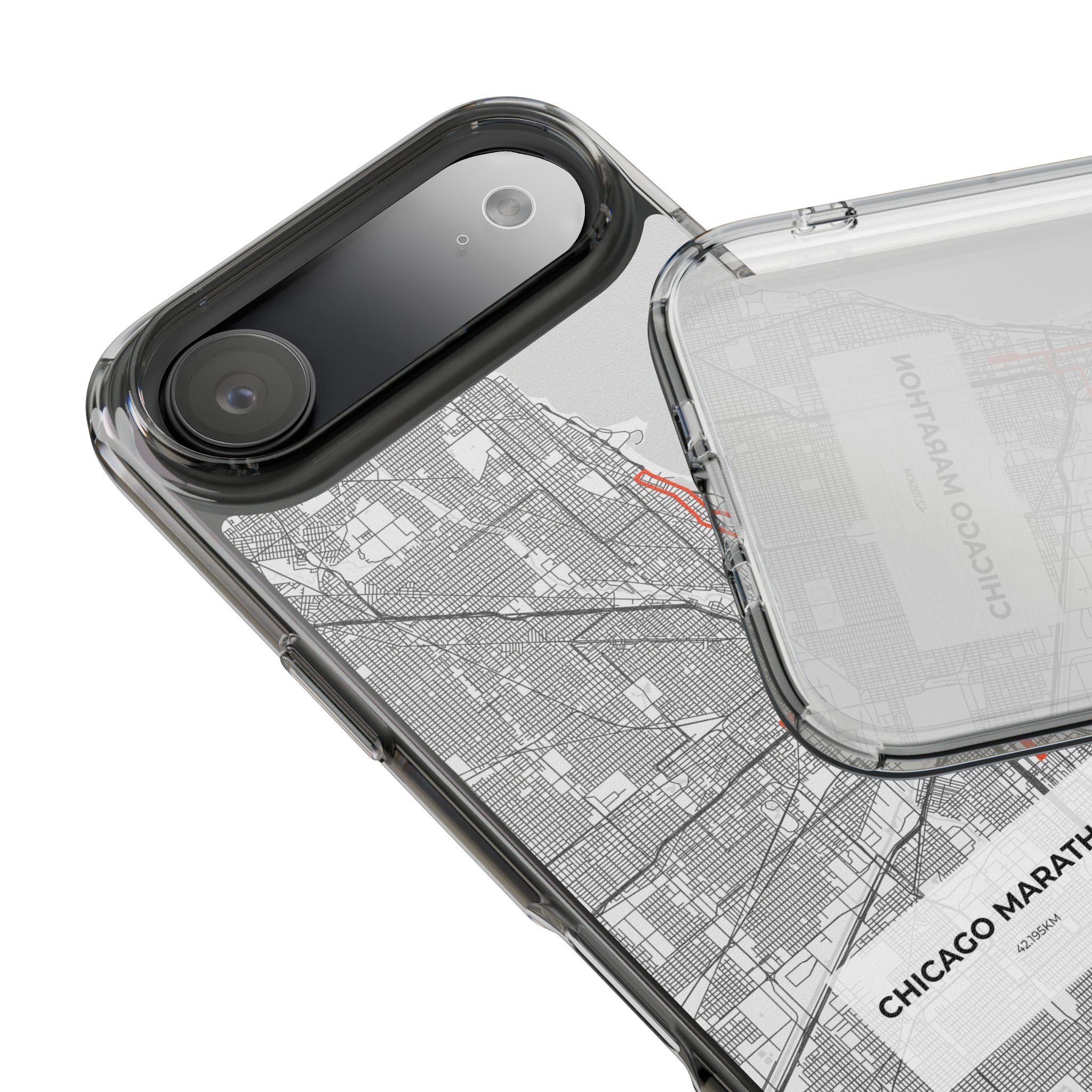 Chicago Marathon Route Clear Impact-Resistant Phone Case