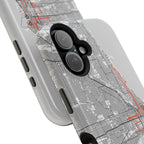 Chicago Marathon Route Magnetic Impact-Resistant Phone Case