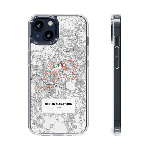 Berlin Marathon Route Clear Impact-Resistant Phone Case