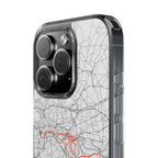 London Marathon Route Clear Impact-Resistant Phone Case