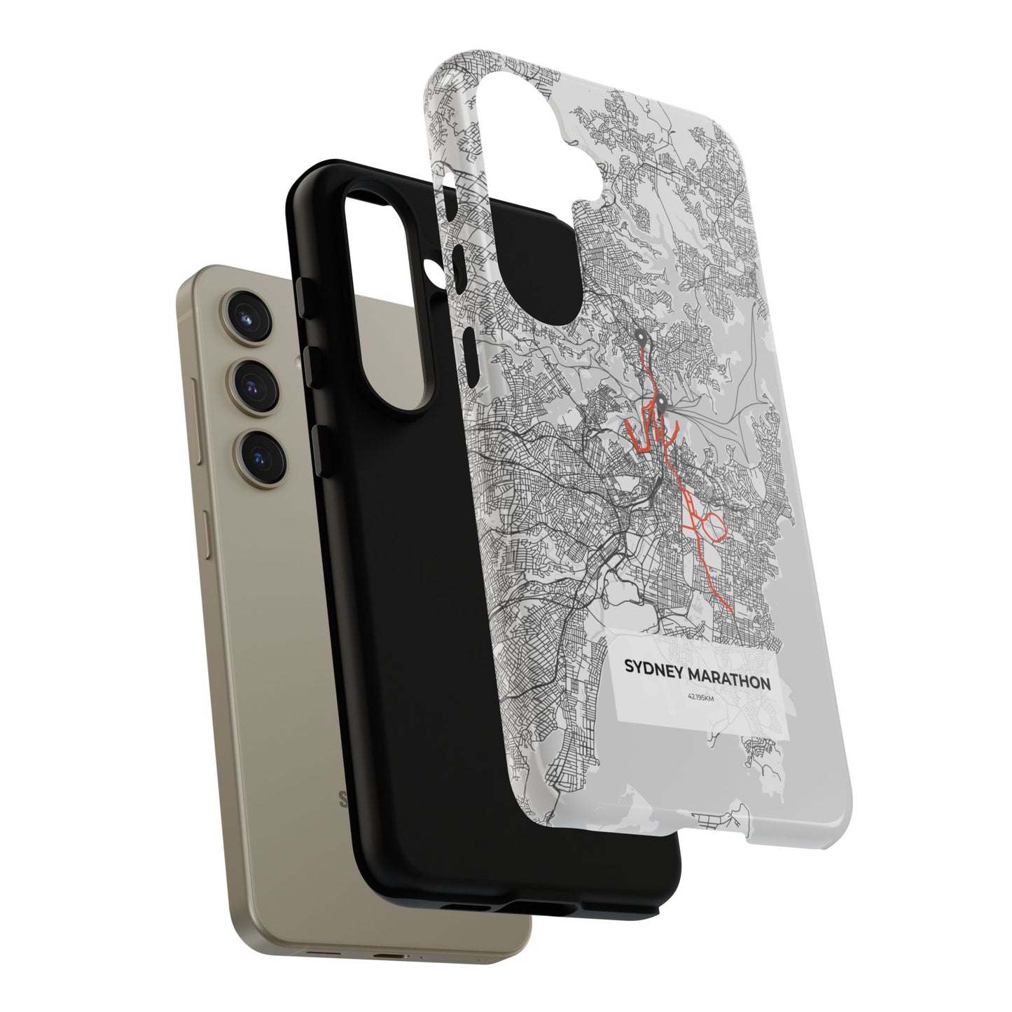 Sydney Marathon Route Tough Phone Case