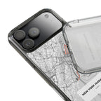 New York Marathon Route Clear Impact-Resistant Phone Case