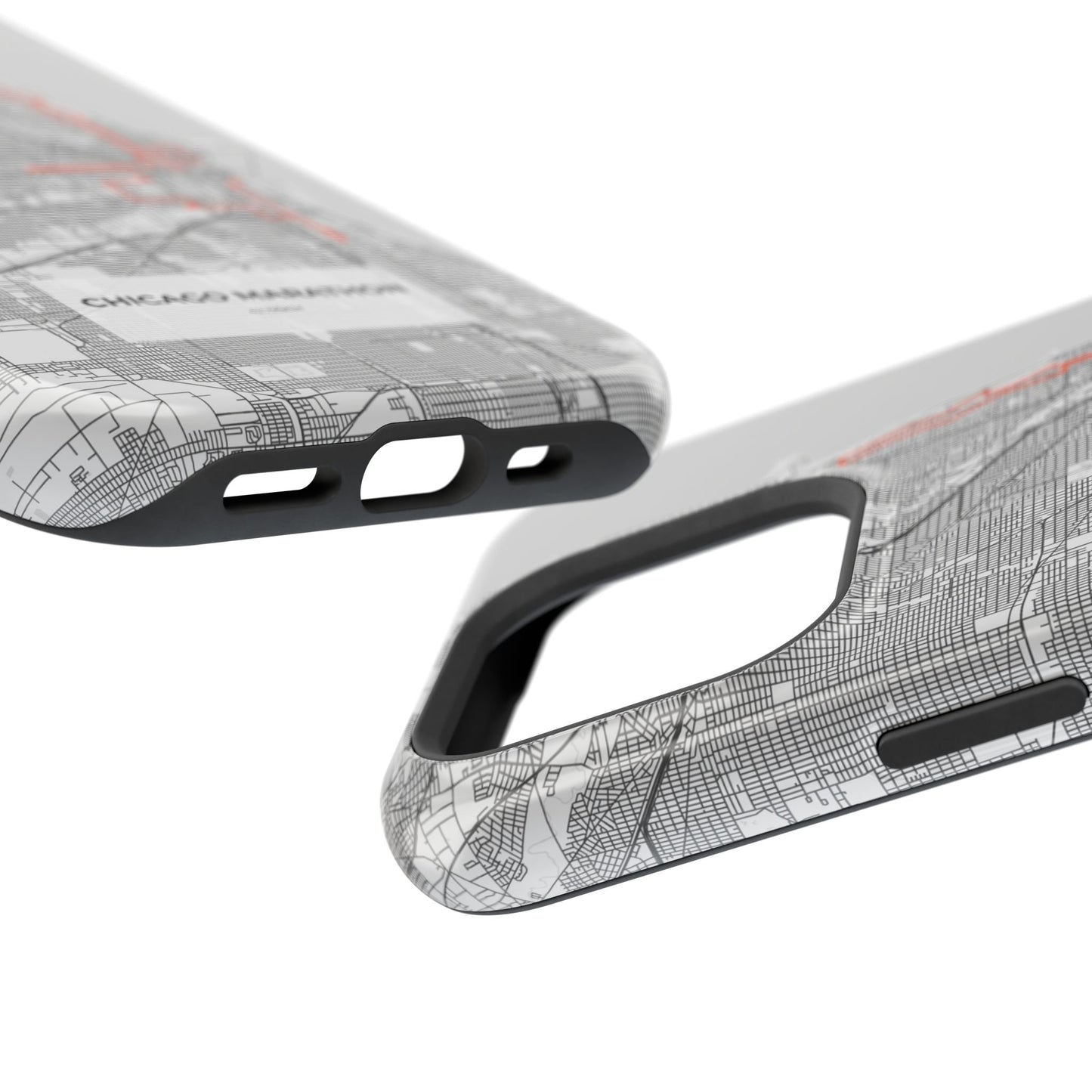 Chicago Marathon Route Magnetic Impact-Resistant Phone Case