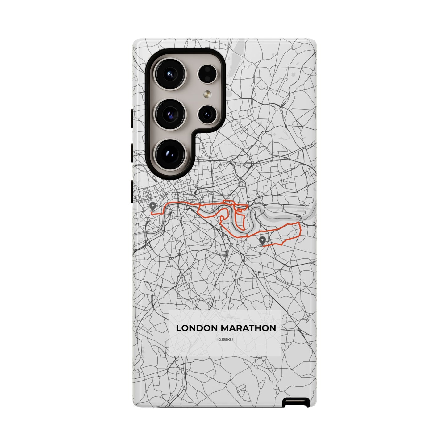 London Marathon Route Tough Phone Case