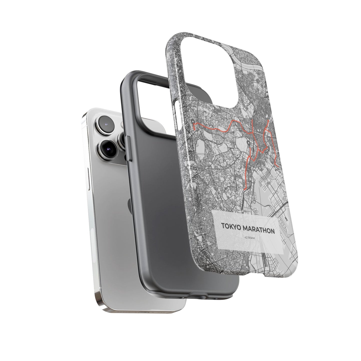 Tokyo Marathon Route Tough Phone Case
