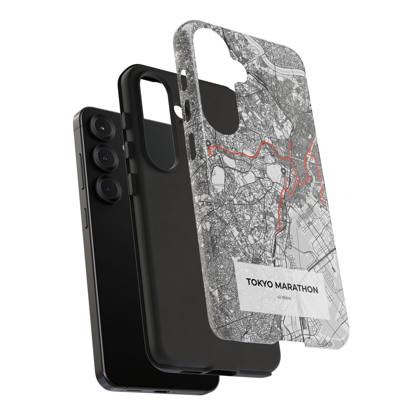 Tokyo Marathon Route Tough Phone Case