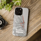 Chicago Marathon Route Tough Phone Case