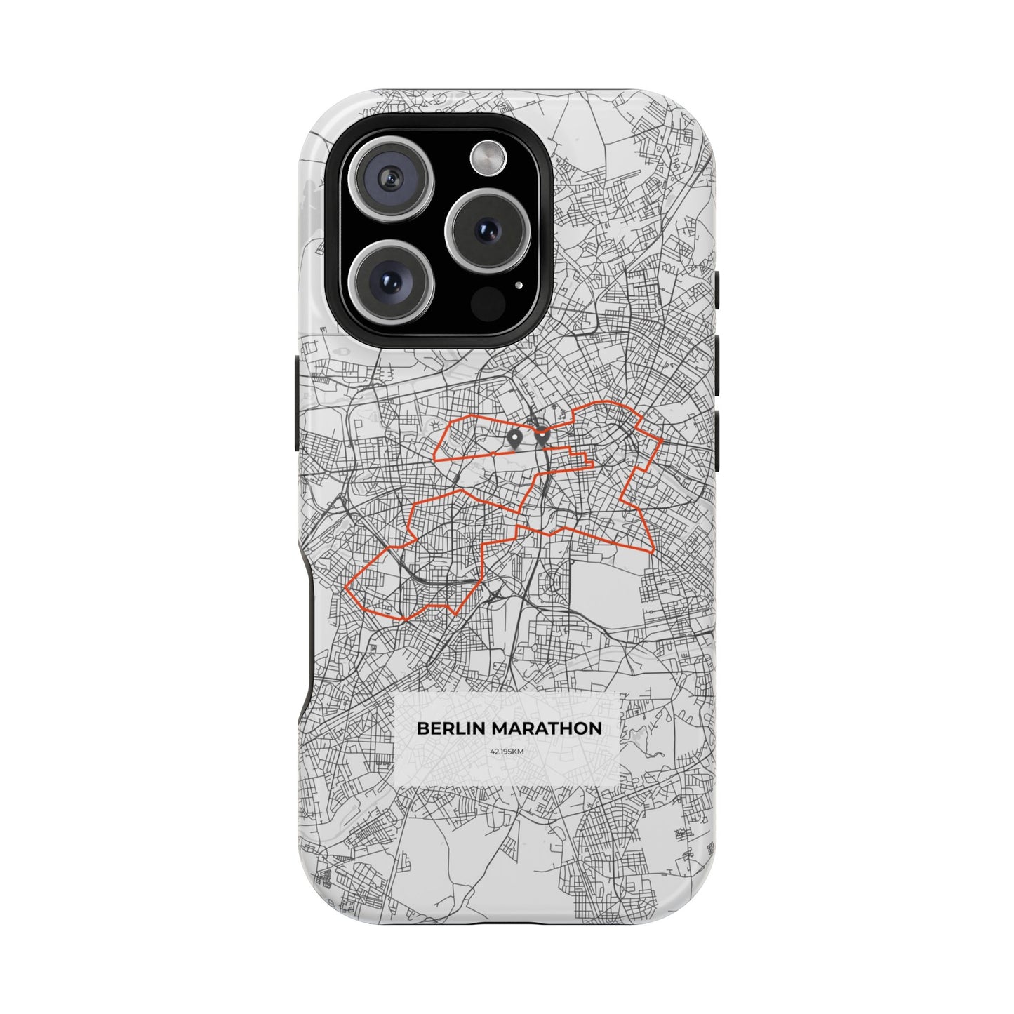 Berlin Marathon Route Magnetic Impact-Resistant Phone Case