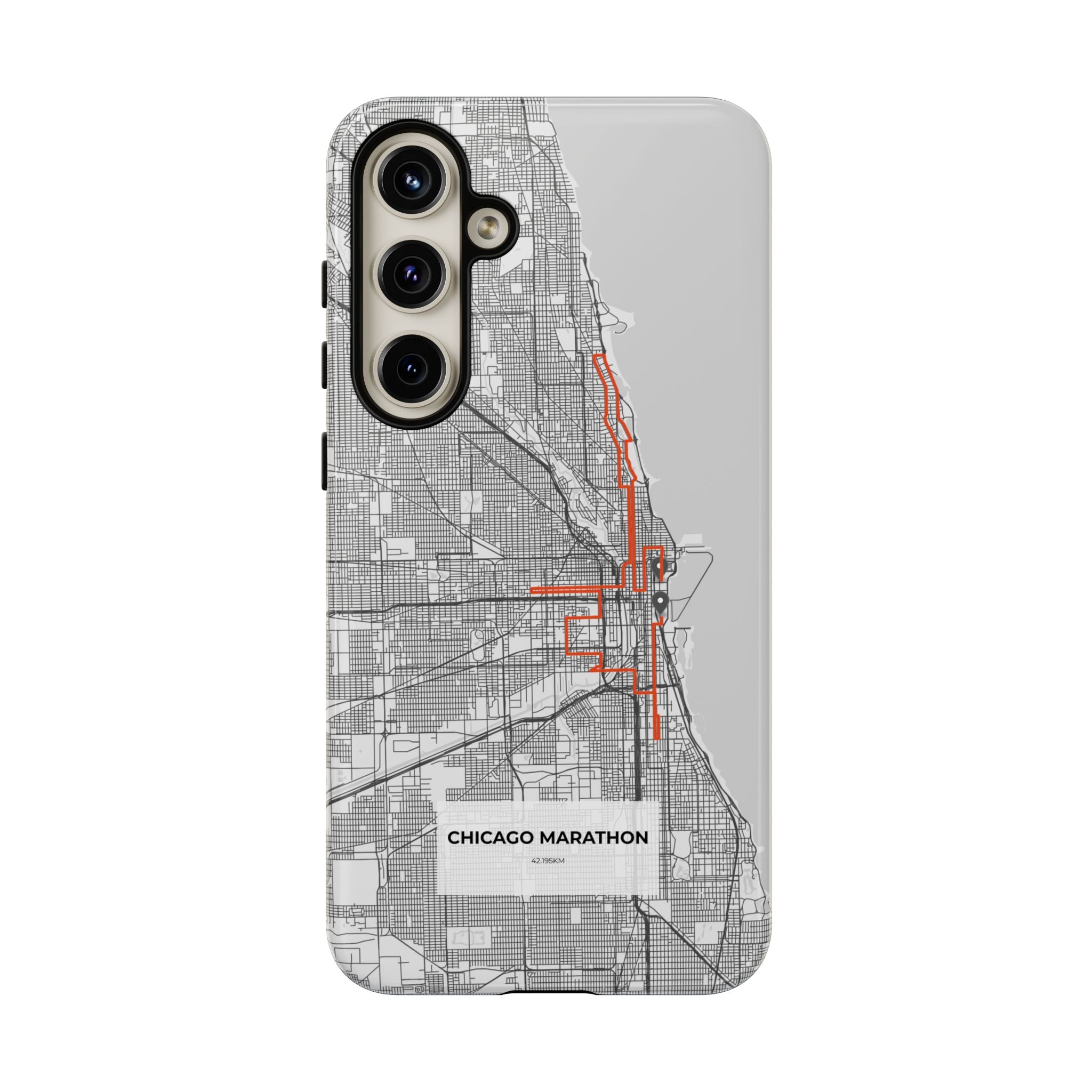 Chicago Marathon Route Tough Phone Case