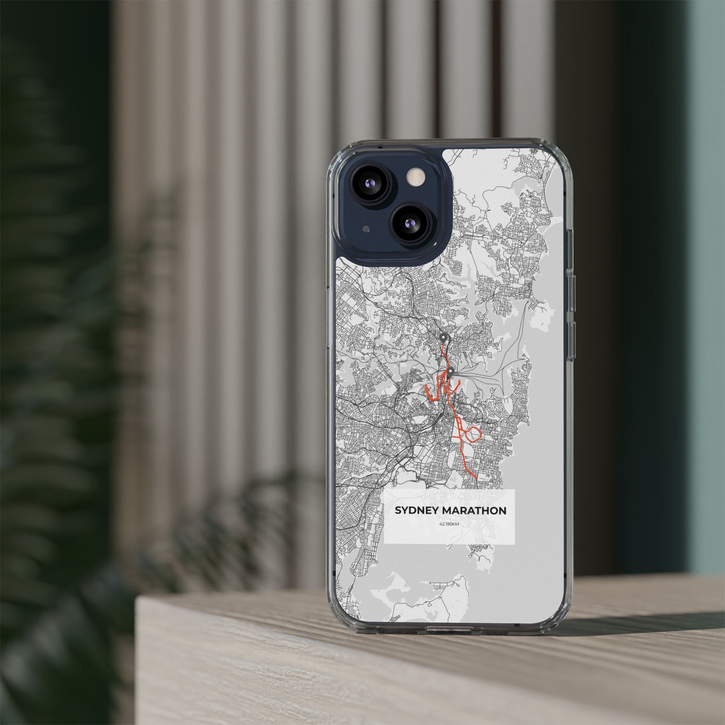 Sydney Marathon Route Clear Impact-Resistant Phone Case