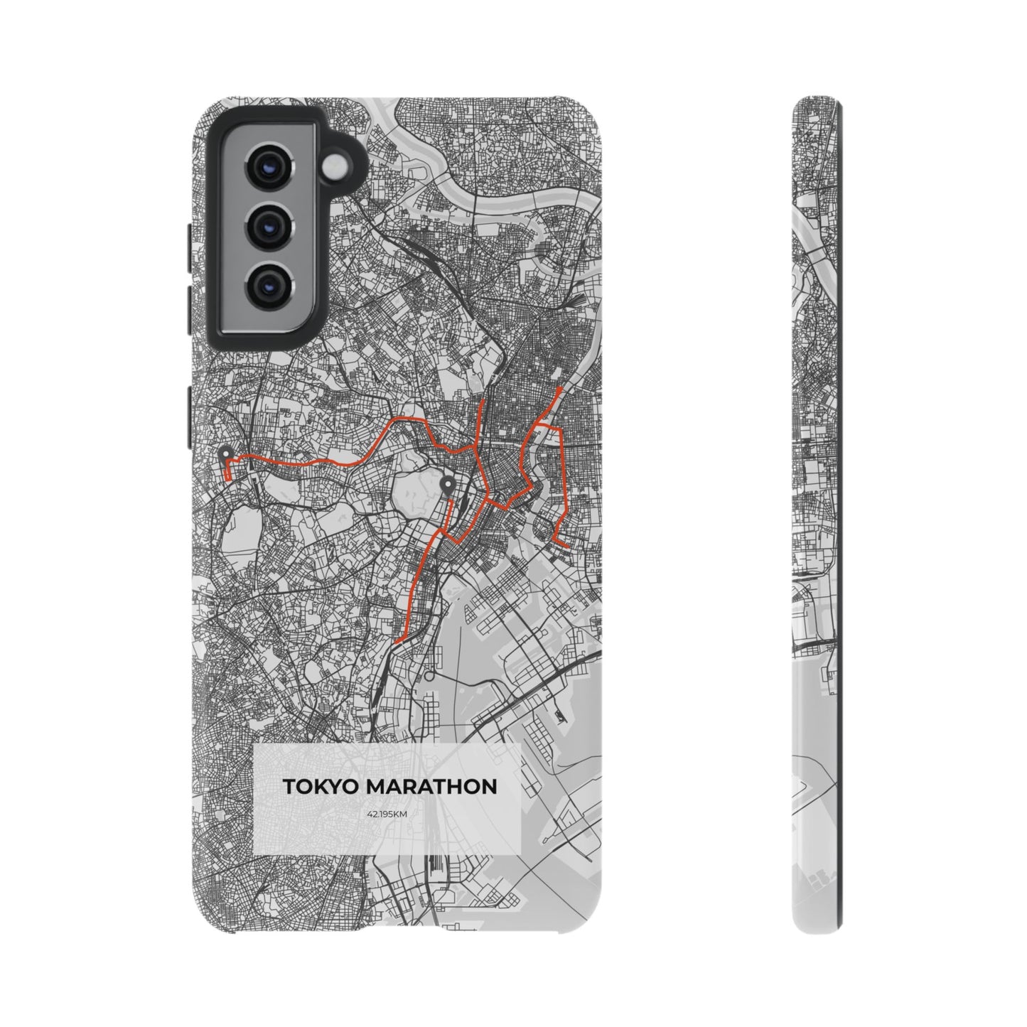 Tokyo Marathon Route Tough Phone Case