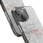 London Marathon Route Clear Impact-Resistant Phone Case