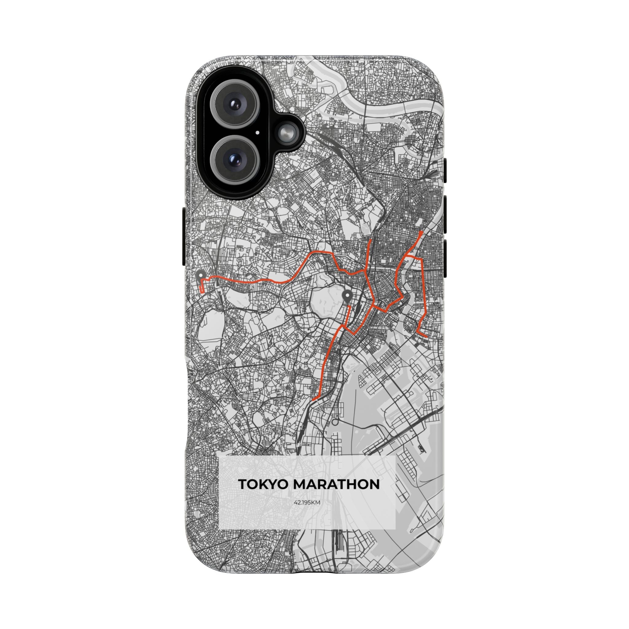 Tokyo Marathon Route Tough Phone Case