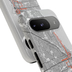 Chicago Marathon Route Tough Phone Case