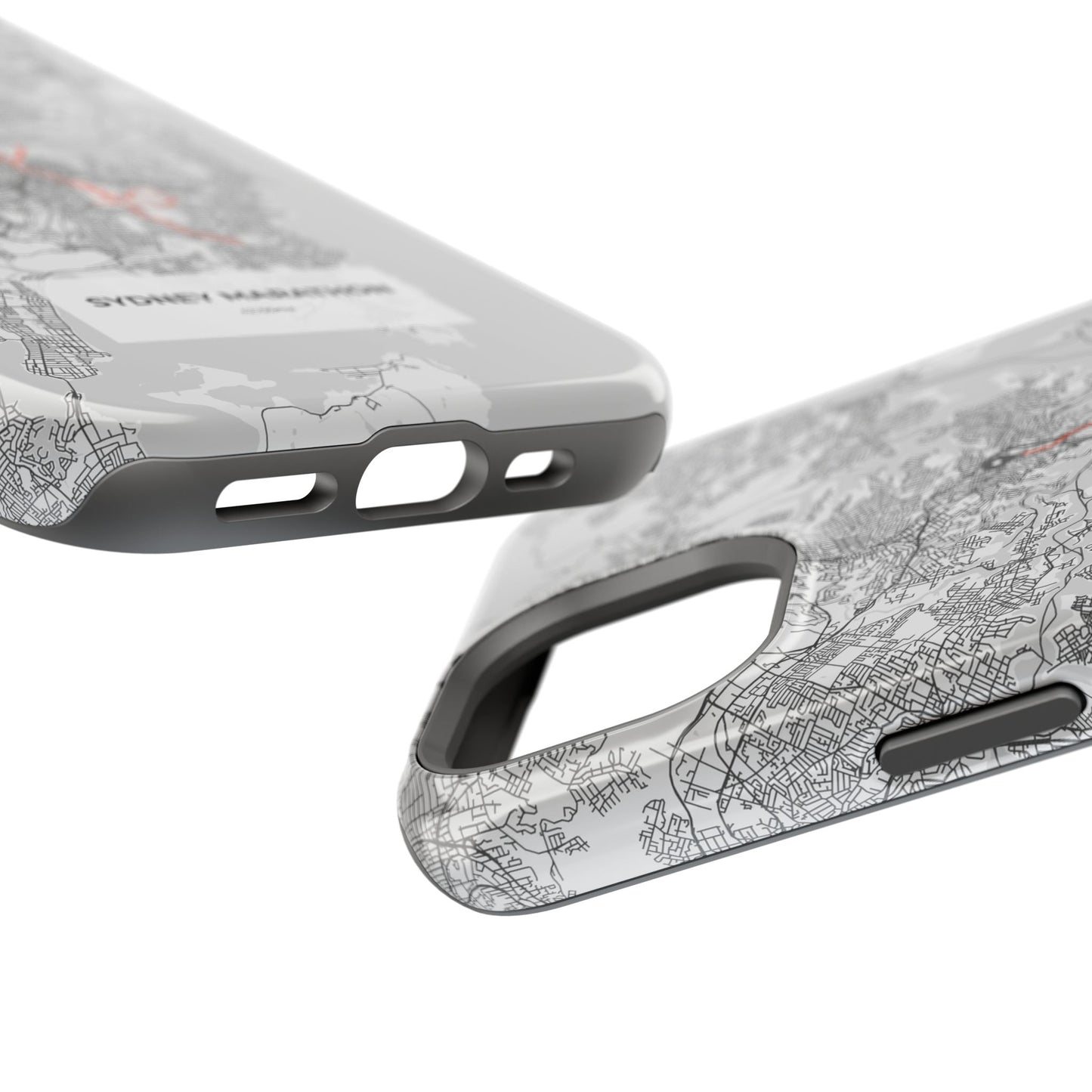 Sydney Marathon Route Magnetic Impact-Resistant Phone Case
