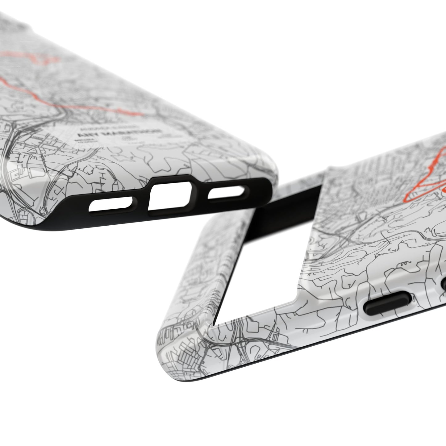 Customized Marathon Route Tough Phone Case