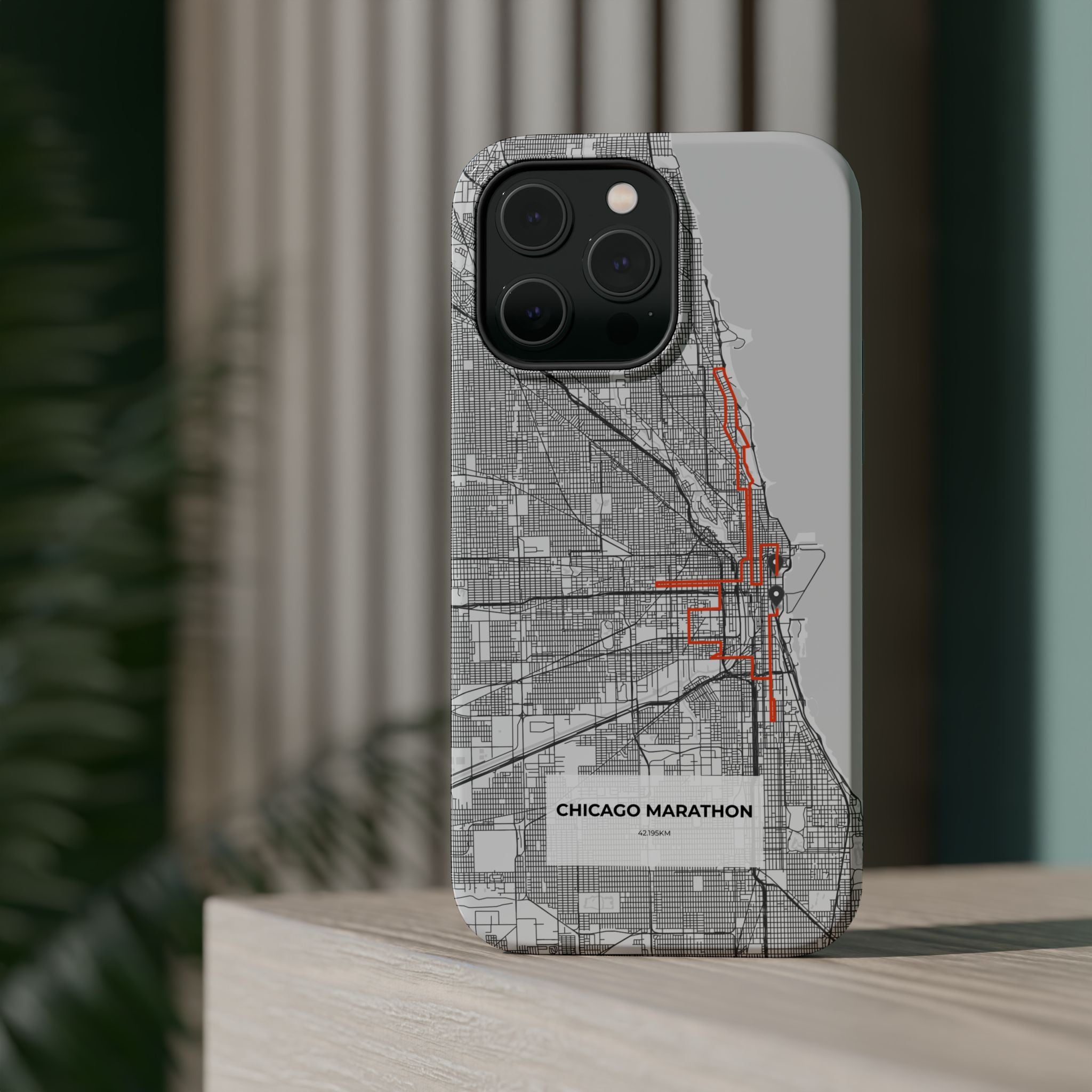Chicago Marathon Route Magnetic Impact-Resistant Phone Case