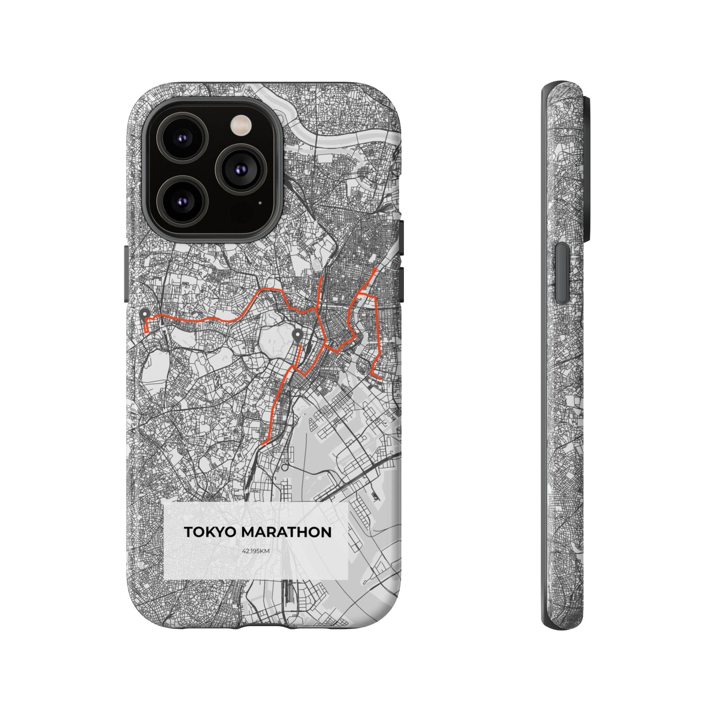 Tokyo Marathon Route Tough Phone Case