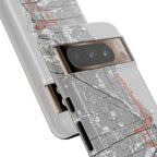 Chicago Marathon Route Tough Phone Case