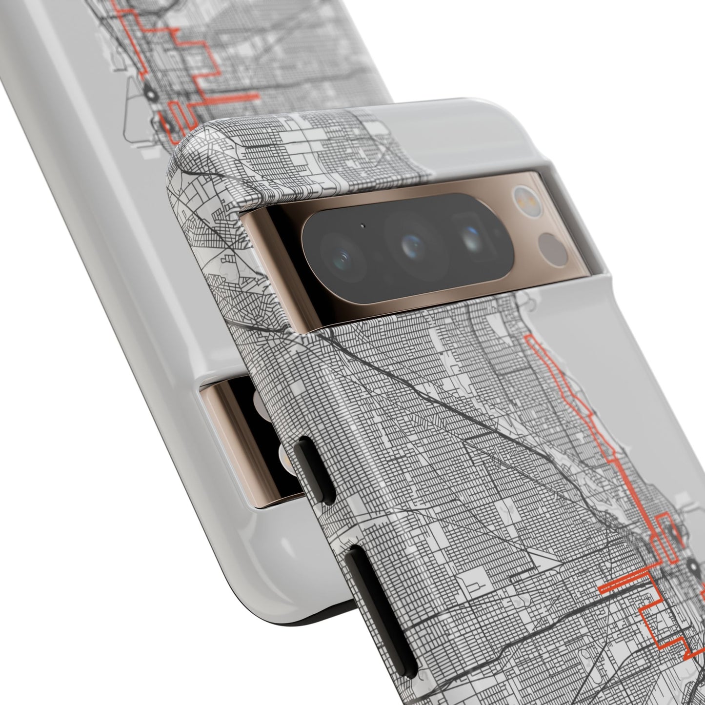 Chicago Marathon Route Tough Phone Case