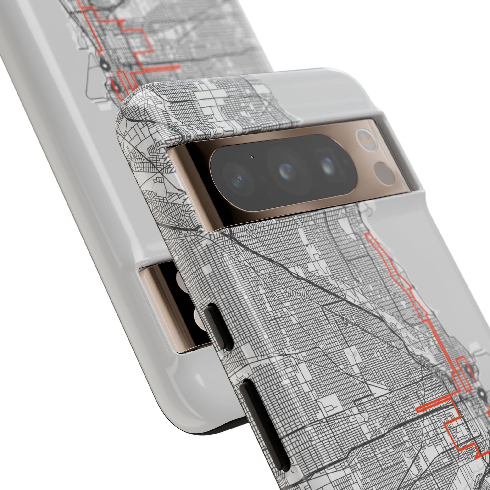 Chicago Marathon Route Tough Phone Case