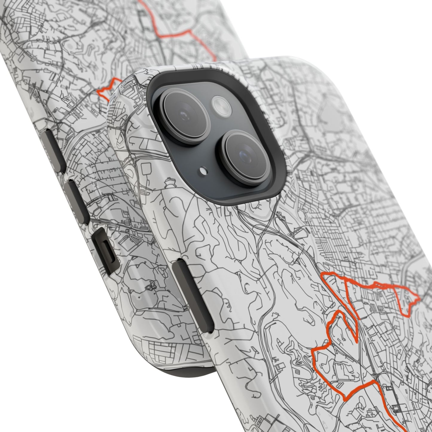 Customized Marathon Route Magnetic Impact-Resistant Phone Case