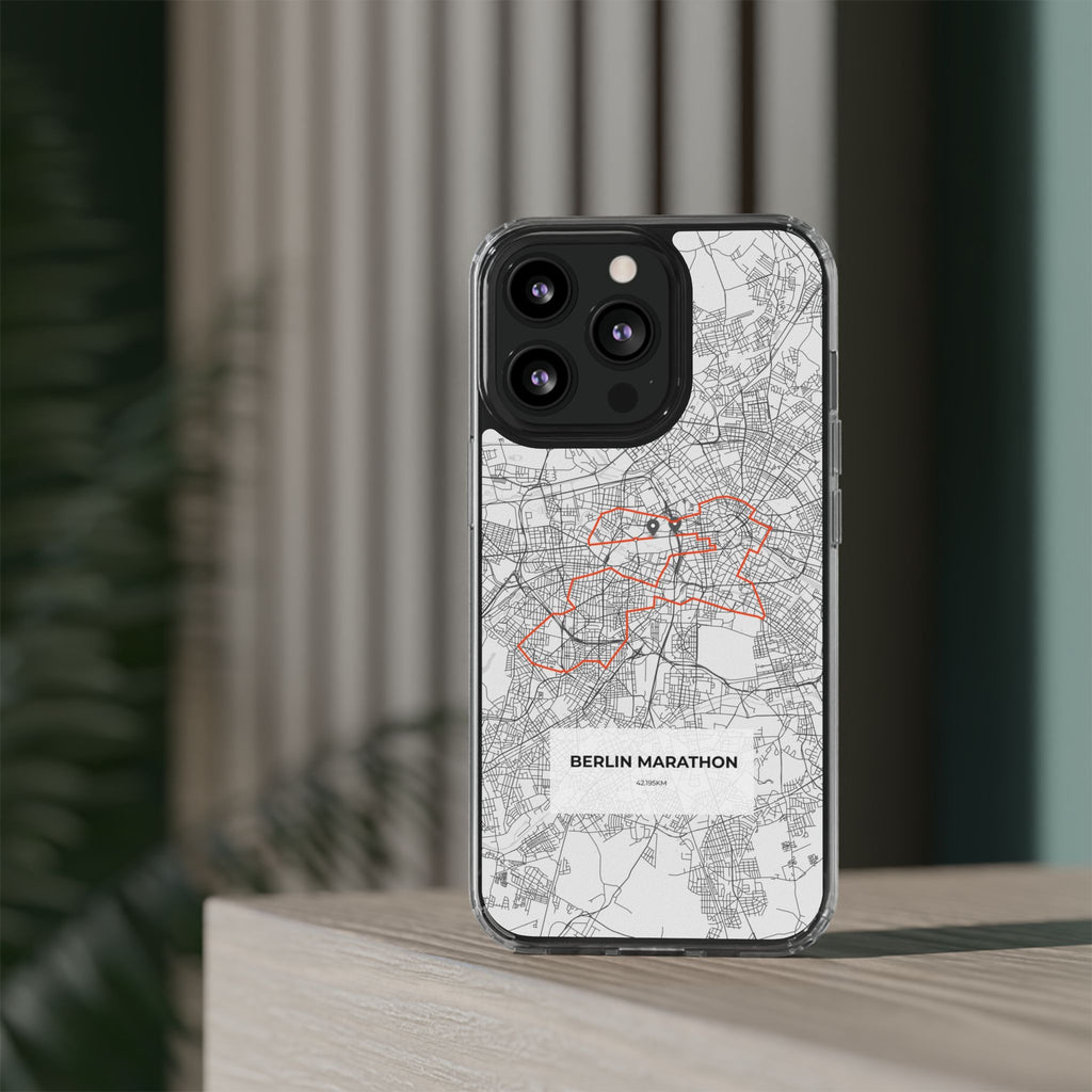Berlin Marathon Route Clear Impact-Resistant Phone Case