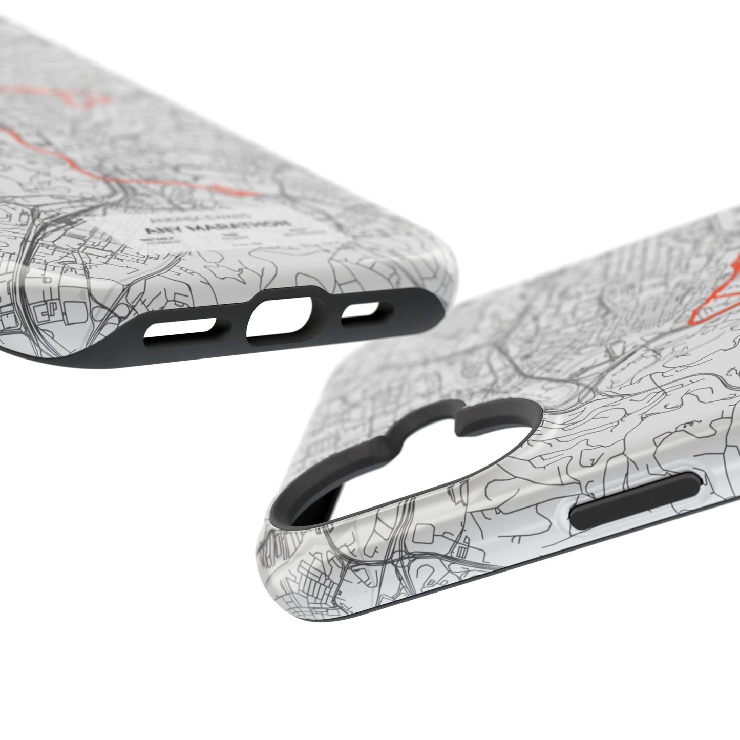 Customized Marathon Route Magnetic Impact-Resistant Phone Case
